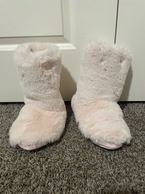 Kohl's Blush Faux Fur Slip-On Slippers